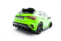 Audi RS3 Sportback 8Y Facelift 2024- Bakre Splitter (med Splitters) V.3 Maxton Design